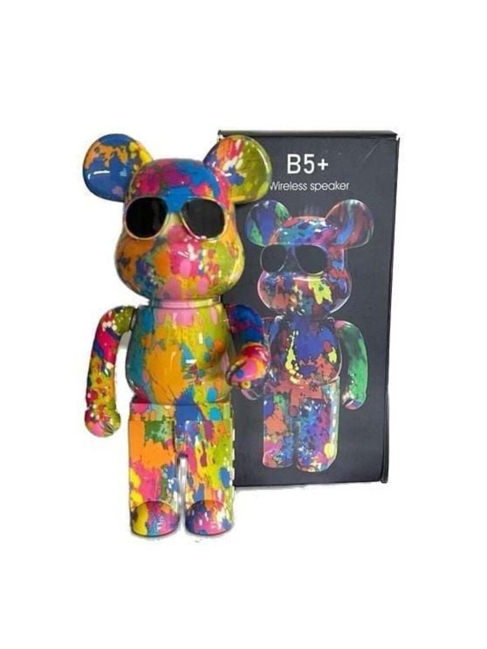 B5+ Graffiti Bear Wireless Bluetooth Speaker- Aesthetically Decor Figurine - Picture 2 of 10